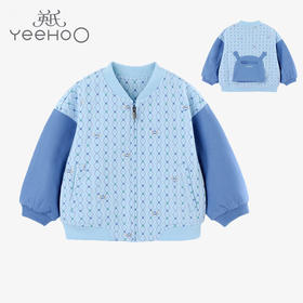 英氏-童衣类（春）E1英针短外套纯净蓝73CM