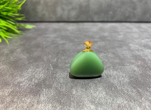 【御珠宫坊】金镶碧玉吊坠 商品图0