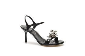 豪麟名鞋奥莱LORIBLU女鞋凉鞋羊皮革LR700530L黑色  原价4260元