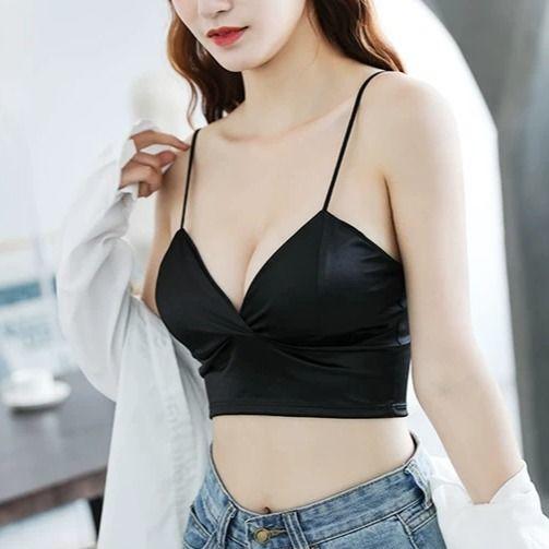 性感裹胸抹胸网红爆款无钢圈美背文胸吊带内衣女学生背心薄款胸罩 商品图3