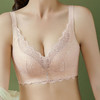 无钢圈内衣女聚拢小胸蕾丝文胸套装加厚上托收副乳调整型薄款胸罩 商品缩略图4
