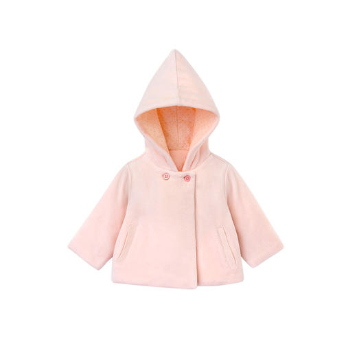 英氏-童衣类（秋）D0英针短帽外套 花粉色 100CM 商品图4