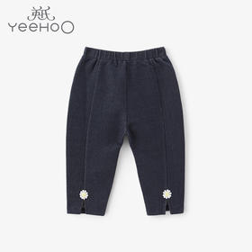 英氏-童衣类（春）E1英针长裤牛仔蓝100CM