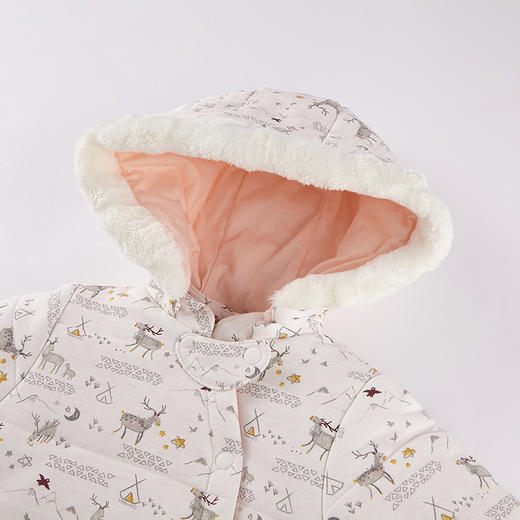 英氏-童衣类（冬）D0英针帽蛤, 英氏白, 59CM 商品图3