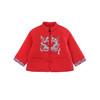 英氏-童衣类（冬）D0新针短外套, 新年红, 80CM 商品缩略图4