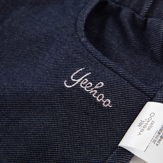 英氏-童衣类（春）E1英针长裤牛仔蓝100CM 商品图2