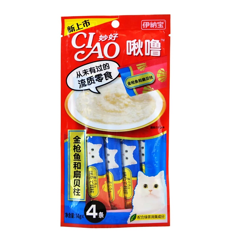 增进感情の猫条 伊纳宝 多种口味 每包有4条呦