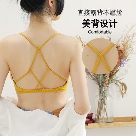 【新款】韩版无钢圈聚拢裹胸无痕上托性感美背抹胸打底吊带背心内衣女学生 商品图4