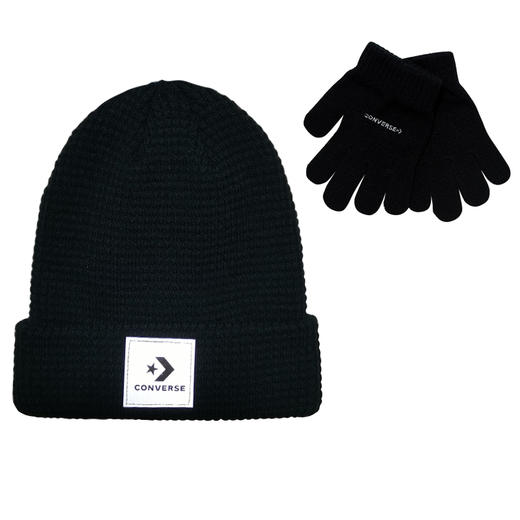 Converse匡威童衣专柜秋冬男女儿童针织帽手套两件套CV933009 商品图0