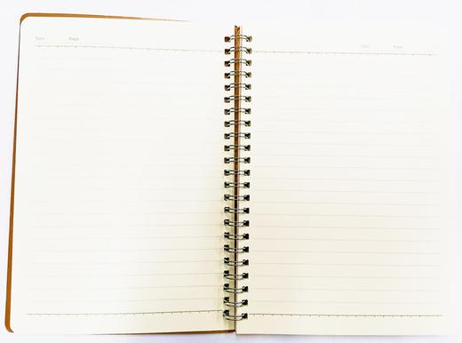 雅园牛皮纸面软抄双铁圈牛皮纸面软抄笔记本 商品图3