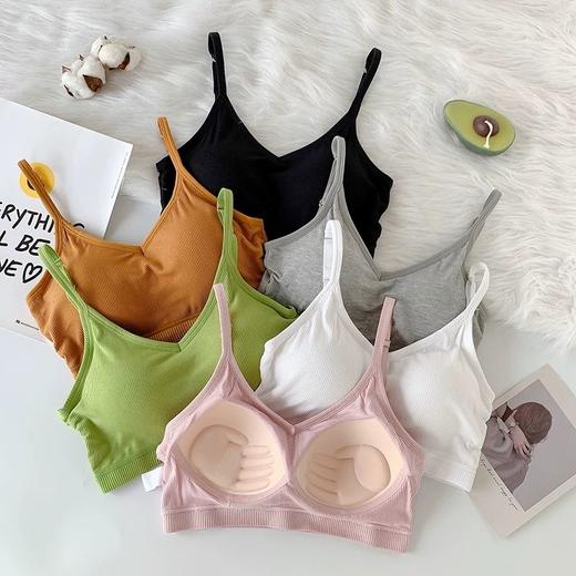 美背文胸吊带网红爆款抹胸无钢圈运动背心内衣女学生少女聚拢裹胸 商品图2