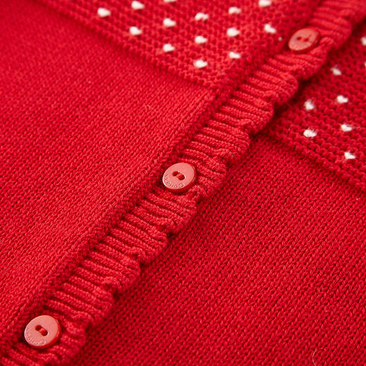 英氏-童衣类（冬）D0新毛短外套, 新年红, 100CM 商品图1