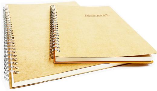 雅园牛皮纸面软抄双铁圈牛皮纸面软抄笔记本 商品图1