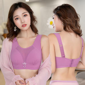 【买一送一】薄款大码无钢圈无磁收副乳防下垂防走光内衣文胸罩聚拢春夏季女士