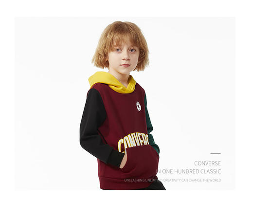 CONVERSE匡威冬男女儿童加绒卫衣长裤子CV2042007/CV2042039/CV2042011 商品图3