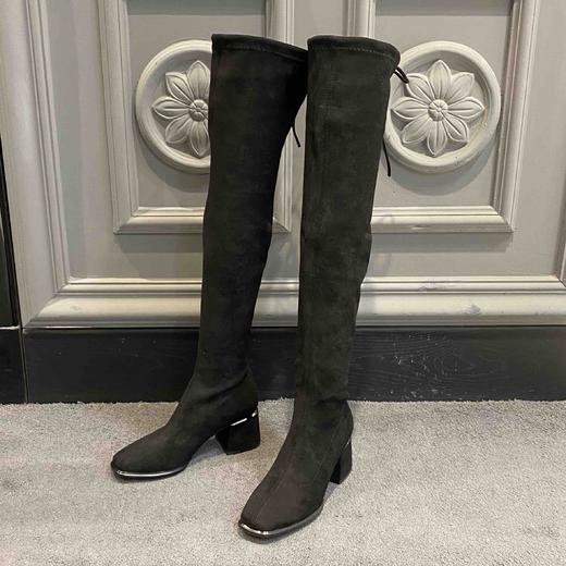 LFGJ 7802 弹力过膝休闲长靴时尚女 商品图0