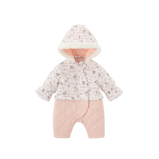 英氏-童衣类（冬）D0英针帽蛤, 英氏白, 59CM 商品图1