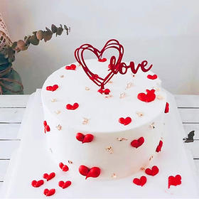 【1.5磅】爱你的形状-进口动物奶油蛋糕