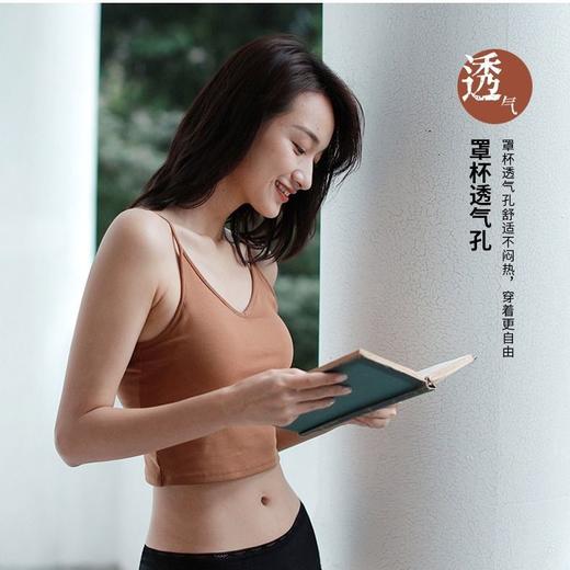 【2件装】美背打底吊带背心内衣女内搭带胸垫一体无钢圈文胸抹胸 商品图4
