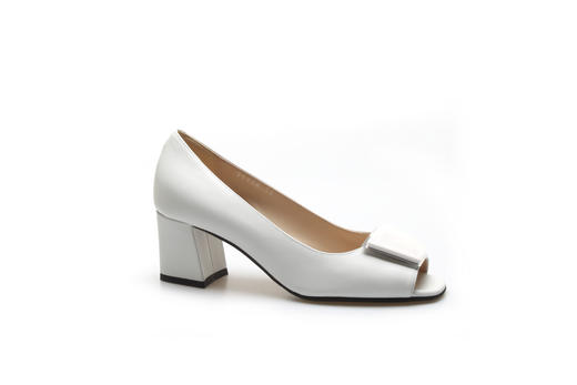 豪麟名鞋奥莱迪嘉女鞋半凉鞋羊皮革Z25308B白色  原价3660元 商品图0