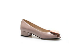 豪麟名鞋奥莱迪嘉女鞋半凉鞋羊皮革Z25302B粉色  原价3660元