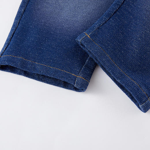 英氏-童衣类（春）E1英针长裤深牛仔蓝100CM 商品图3