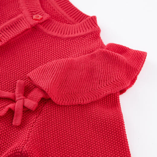 英氏-童衣类（春）E1英毛短外套烂漫红110CM 商品图2