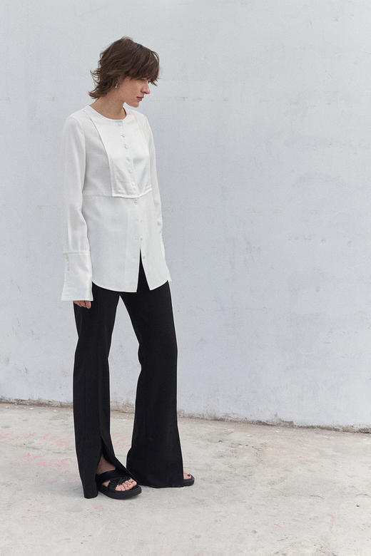Viktoria Chan | SS21049 Pisa slit flared trousers [长裤] 商品图4