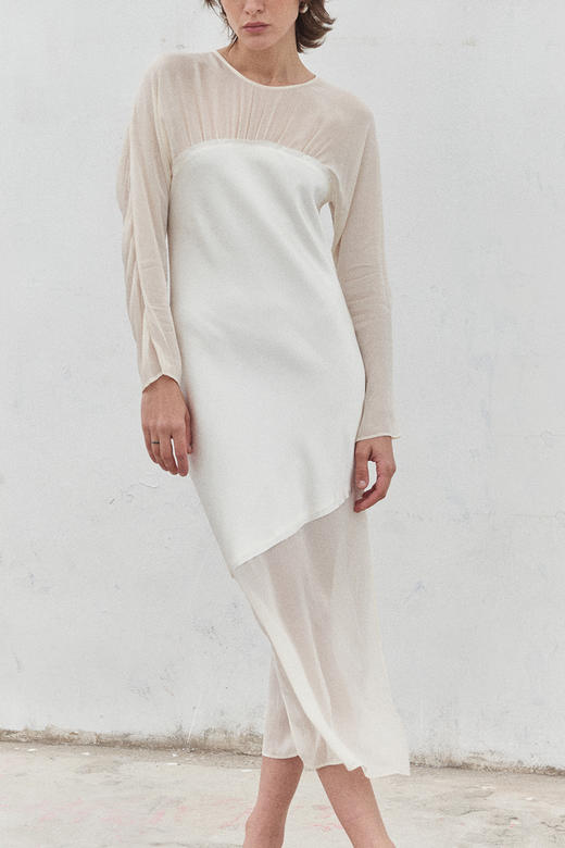 Viktoria Chan | SS21039 Milly silk patched dress [连衣裙] 商品图6