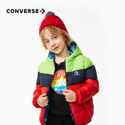 Converse匡威童装冬新 男小童两面穿短款轻薄羽绒服CV2042146 商品图3