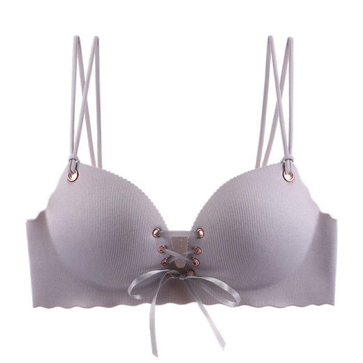 无痕内衣女小胸罩聚拢一片式性感厚款收副乳调整型上托无钢圈文胸 商品图1