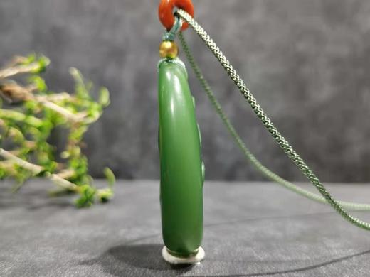 【御珠宫坊】碧玉花鱼挂件 商品图2