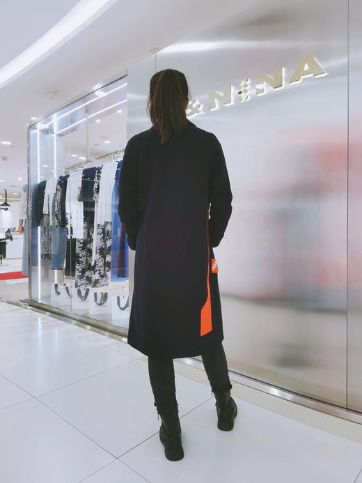 捷恩尼纳2021新品趣味性羊毛大衣A16W443F 商品图4