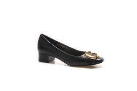 豪麟名鞋奥莱迪嘉女装羊皮革意式柔美皮鞋DJCMO11WP208黑色  原价1960元