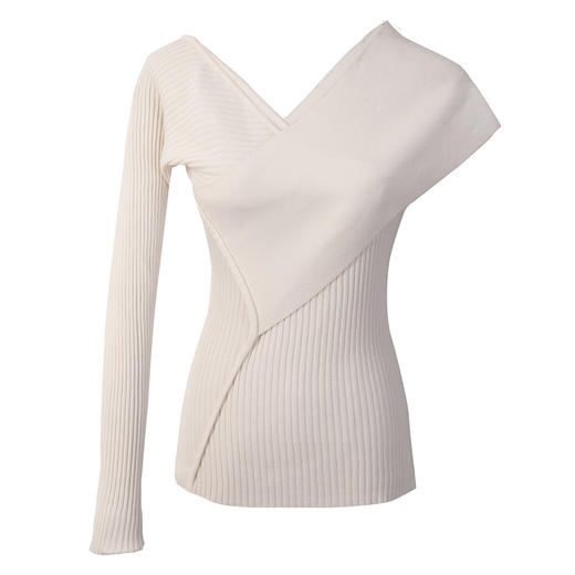 Viktoria Chan | SS21012-L  Nova wrap knit-Long Sleeves [针织不对称单边长袖上衣] 商品图2