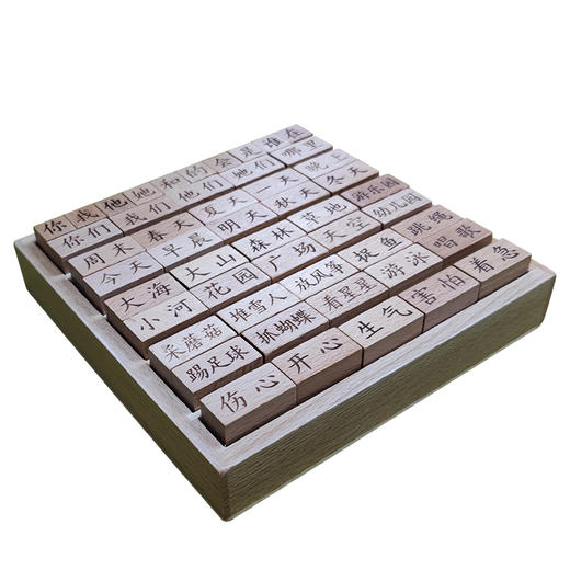 博苑幼儿园识字造句活字印章印刷术定制组词 玩教具 造句印章 商品图4