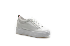 豪麟名鞋奥莱迪嘉女装牛皮革时尚休闲鞋DJXXO11WX211白色  原价1960元