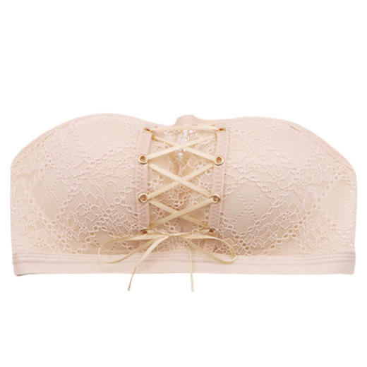 裹胸式内衣女无钢圈聚拢调整型文胸收副乳抹胸罩防走光上托无痕 商品图5