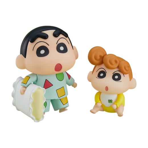 【GSC现货】粘土人 野原新之助 睡衣Ver.＆向日葵 蜡笔小新 商品图5