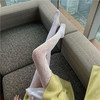 网红性感月亮连裤袜女秋冬打底薄款时尚百搭外穿弹力渔网连脚丝袜 商品缩略图1