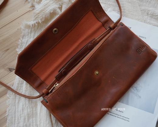 Diu军绿/棕/深红棕/白/黑牛皮手工包 商品图5