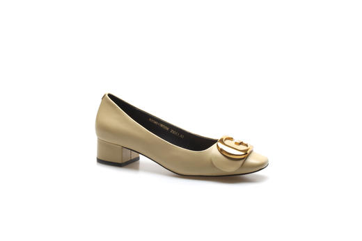 豪麟名鞋奥莱迪嘉女装羊皮革意式柔美皮鞋DJCMO11WP208黄色  原价1960元 商品图0