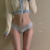 正经的性感*舒适纯棉镂空三角裤交叉蕾丝边低腰绑带内裤女 商品缩略图1
