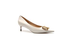 豪麟名鞋奥莱迪嘉女装羊皮革意式柔美皮鞋DJCMO11WP207白色  原价2260元