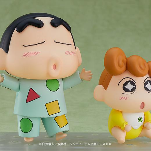 【GSC现货】粘土人 野原新之助 睡衣Ver.＆向日葵 蜡笔小新 商品图3