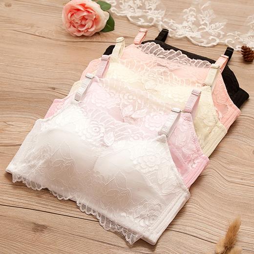 无钢圈韩版少女文胸高中学生初中生抹胸内衣小胸罩聚拢薄款防下垂 商品图0