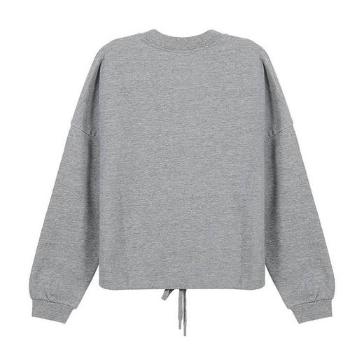 love moschino 浅灰色印花图案混纺圆领长袖卫衣 40 42 44