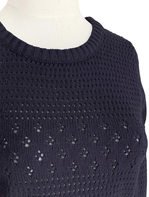 TYNVIE 镂空针织套头衫 - 藏青色 商品图4