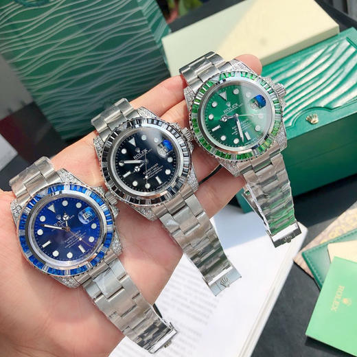 【定制亲民版】劳力士水鬼“黑幽灵”定制改版水鬼亲民来袭，携手高端珠宝工厂！
机芯：搭载原装进口西铁城全自动机械机芯 商品图9