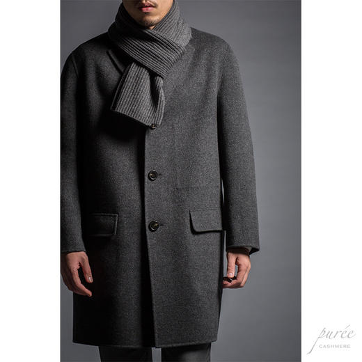 Puree｜#1991 the scarf for men 纯羊绒限定男款针织围巾 商品图2